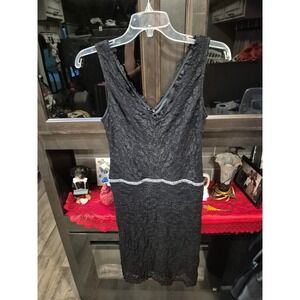 Alexia Admor New York Black Lace Dress Sleeveless Party Cocktail Medium 119